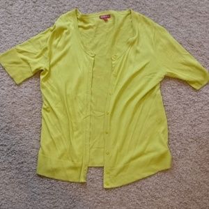 Lime green cardigan